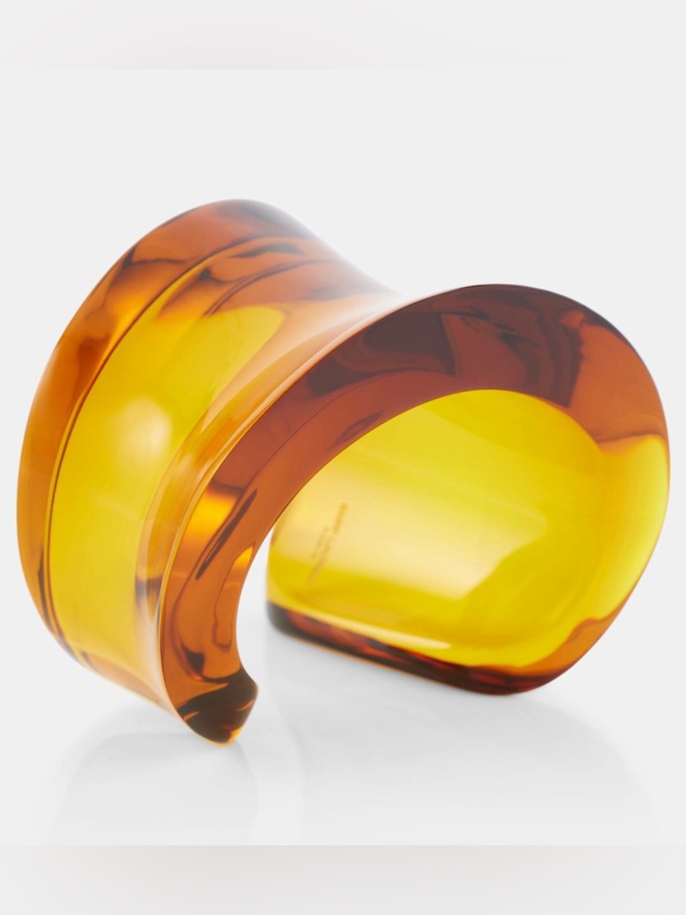 French Designer Inspired Asymmetrical Resin Cuff